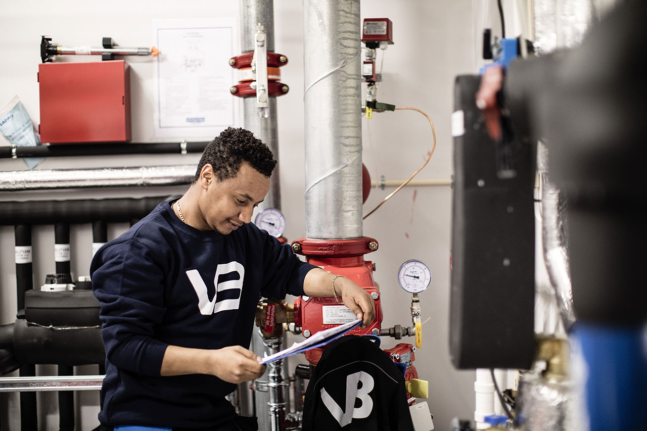 VB-rørlegger i arbeid